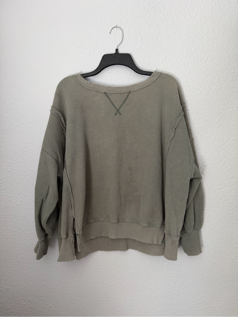 American Eagle Waffle Knit Oversized Sweater